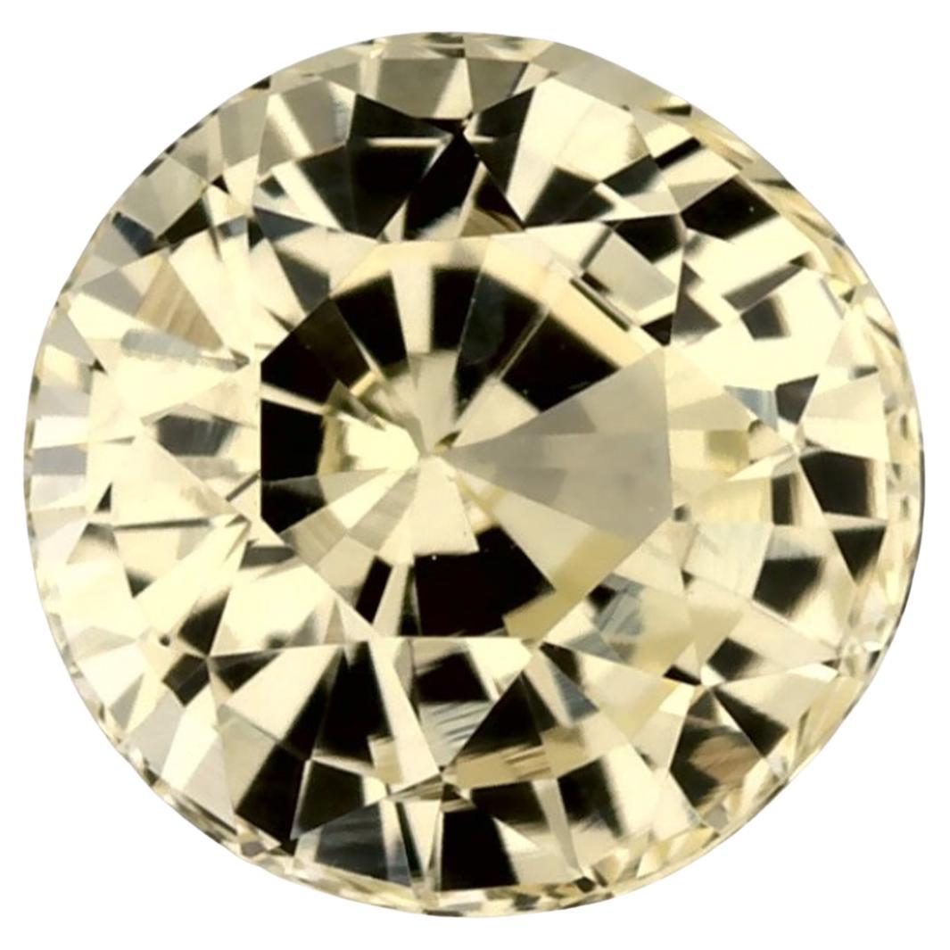 0.88 carati di zaffiro giallo rotondo sciolto