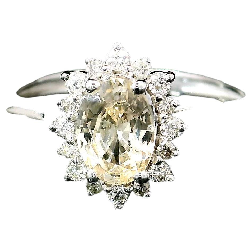 0.88 Sapphire ring