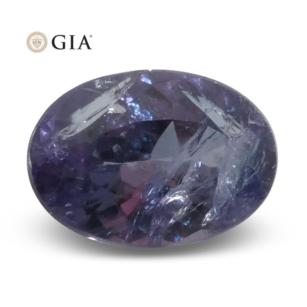 0,88ct Oval Blue-Green to Purple Alexandrite GIA Certified Brazil 5