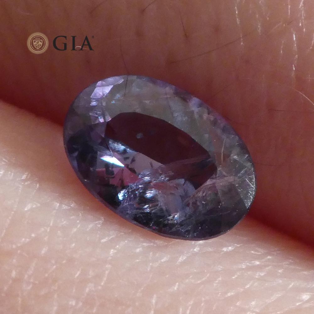 0,88ct Oval Blue-Green to Purple Alexandrite GIA Certified Brazil 7