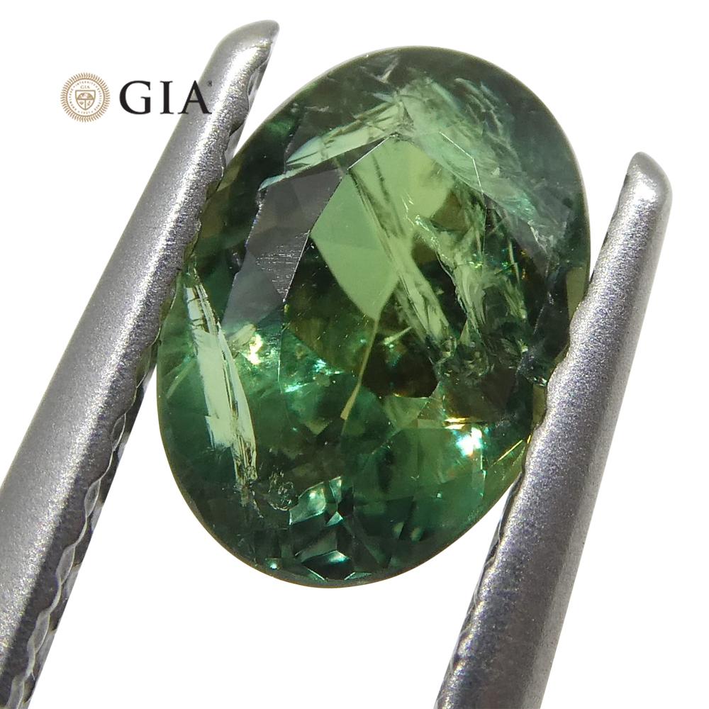 Taglio ovale 0,88ct Oval Blue-Green to Purple Alexandrite GIA Certified Brazil