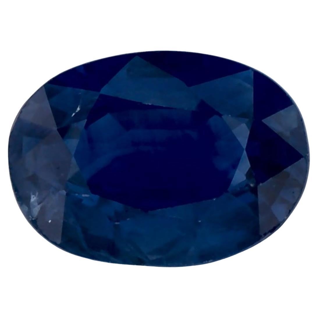 0.89 Ct Blue Sapphire Oval Loose Gemstone (pierre précieuse en vrac)