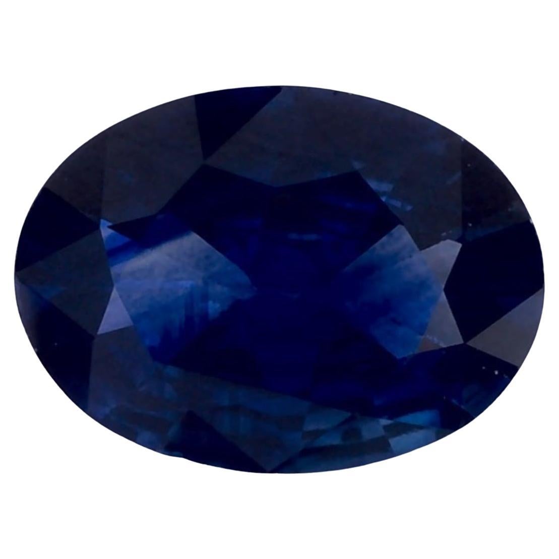 0.89 Ct Blue Sapphire Oval Loose Gemstone