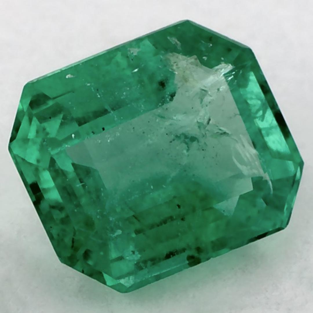 0.89 Ct Smaragd Oktagon-Schliff Loser Edelstein (Achteckschliff) im Angebot