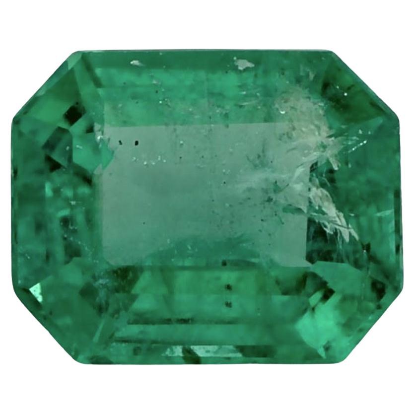 0.89 Ct Emerald Octagon Cut Loose Gemstone