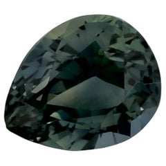 0.89 Ct Green Sapphire Pear Loose Gemstone