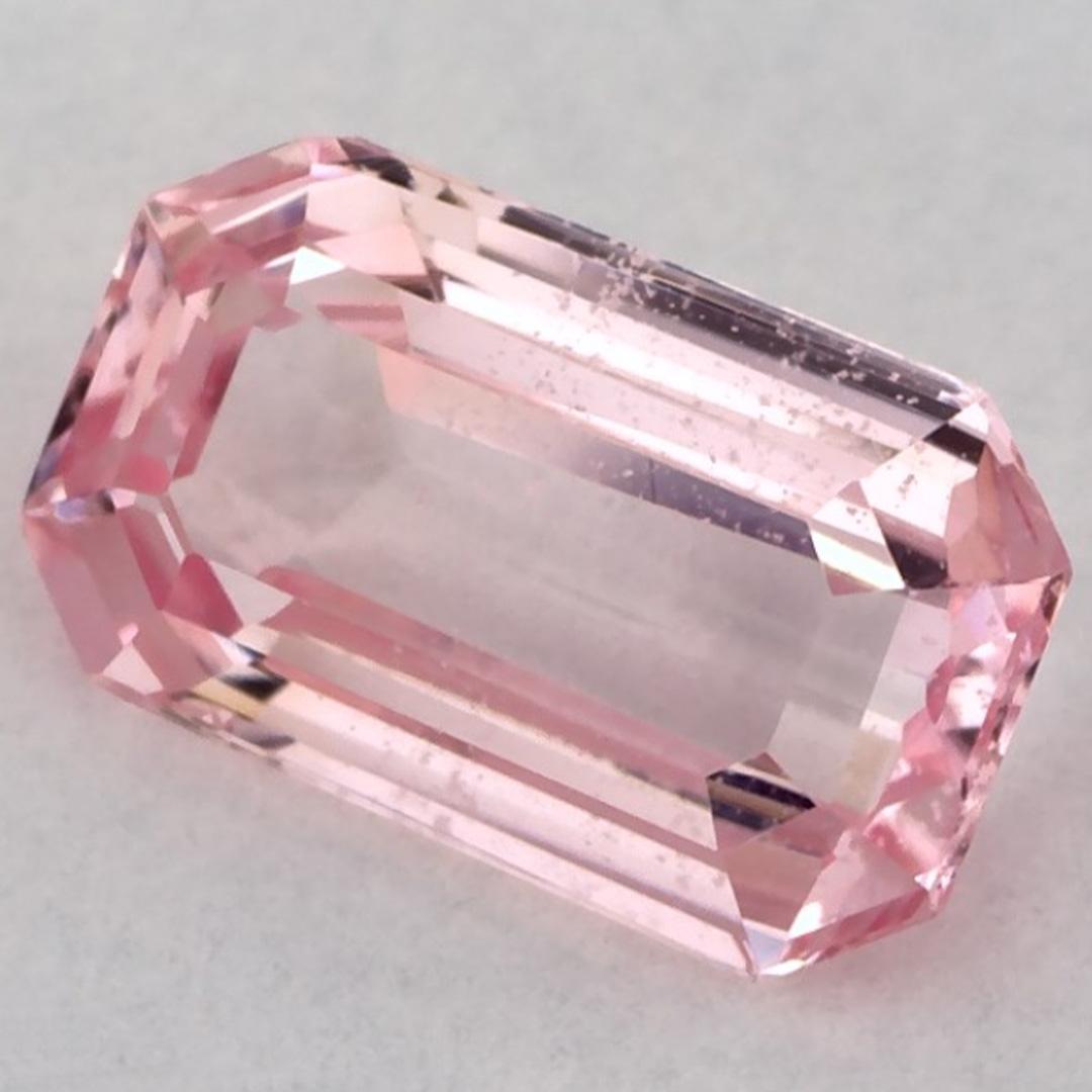 0.89 Ct Pink Sapphire Octagon Cut Loose Gemstone (Achteckschliff) im Angebot