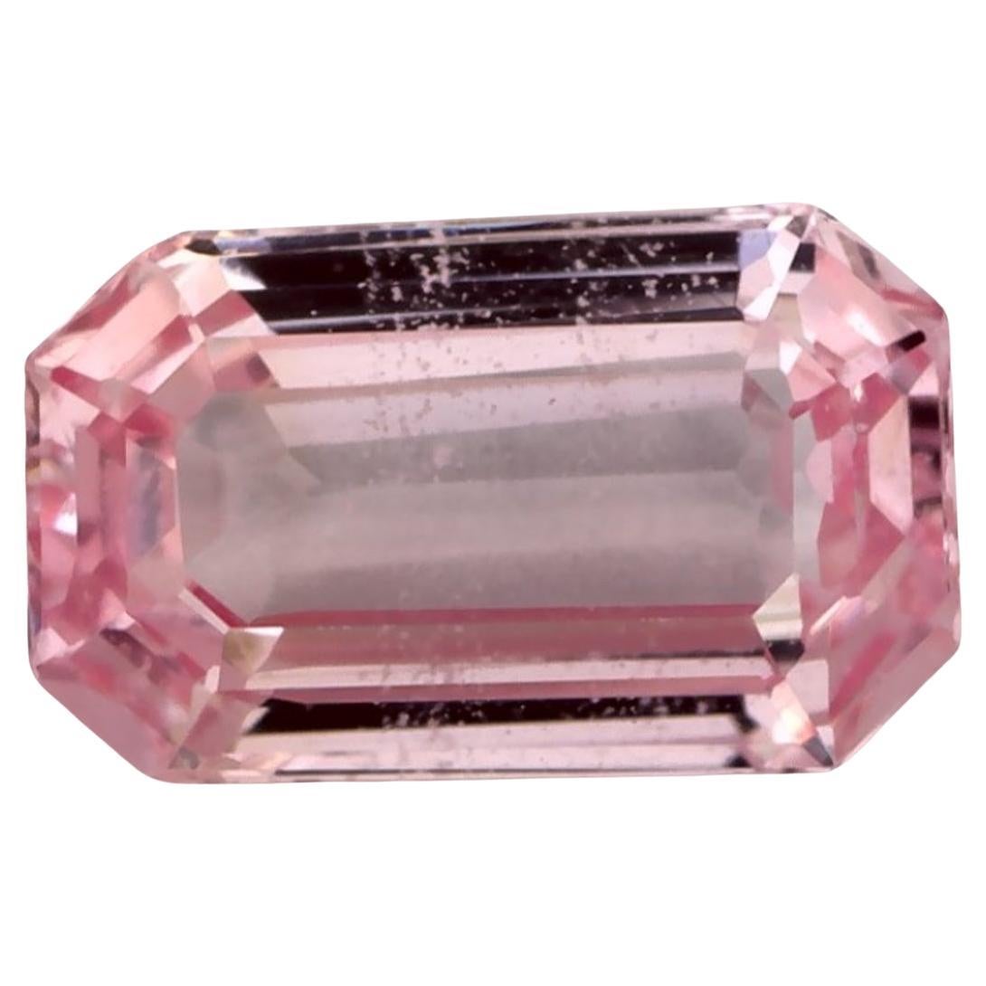 0.89 Ct Pink Sapphire Octagon Cut Loose Gemstone