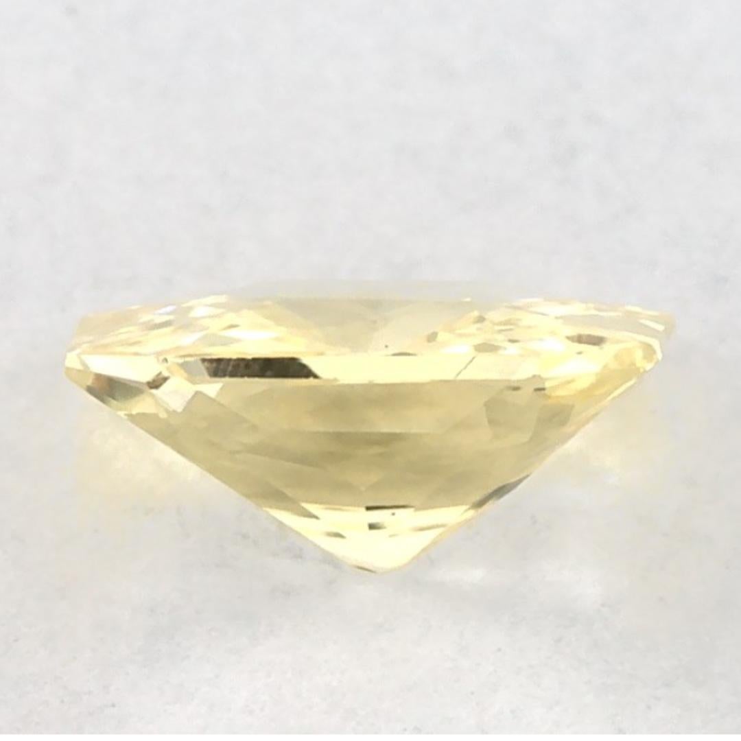 0.89 Karat Gelber Saphir Oktagon Loser Edelstein im Zustand „Neu“ im Angebot in Fort Lee, NJ