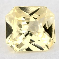 0.89 Ct Yellow Sapphire Octagon Loose Gemstone