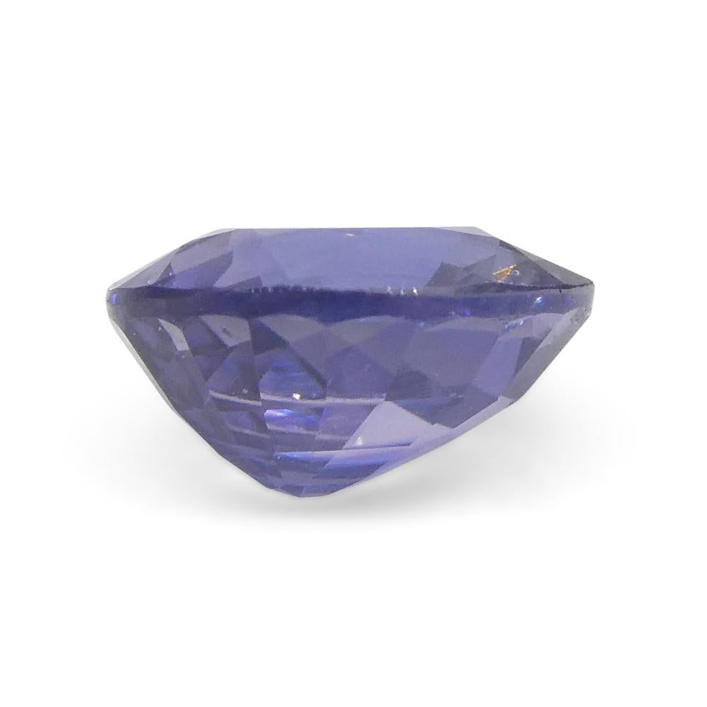 0.89ct Cushion Blue Sapphire from East Africa, Unheated For Sale 5