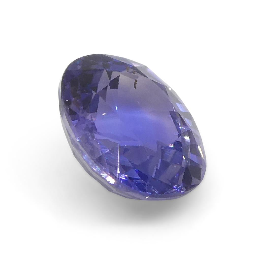 0.89ct Cushion Blue Sapphire from East Africa, Unheated For Sale 6