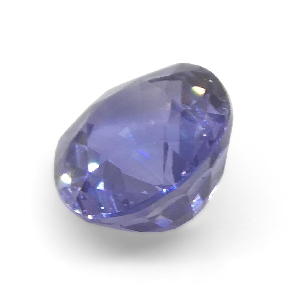 0.89carat Cushion Blue Sapphire from East Africa, Unheated For Sale 1