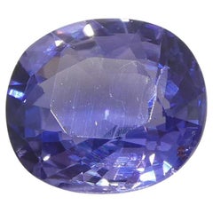 0,89ct Cushion Blue Sapphire aus Ostafrika, ungeschliffen