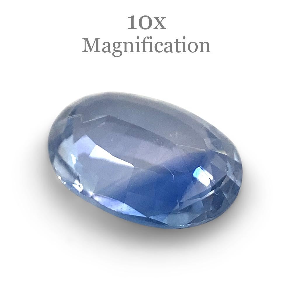 0.89ct Oval Parti Colour Sapphire from Sri Lanka Unheated For Sale 5
