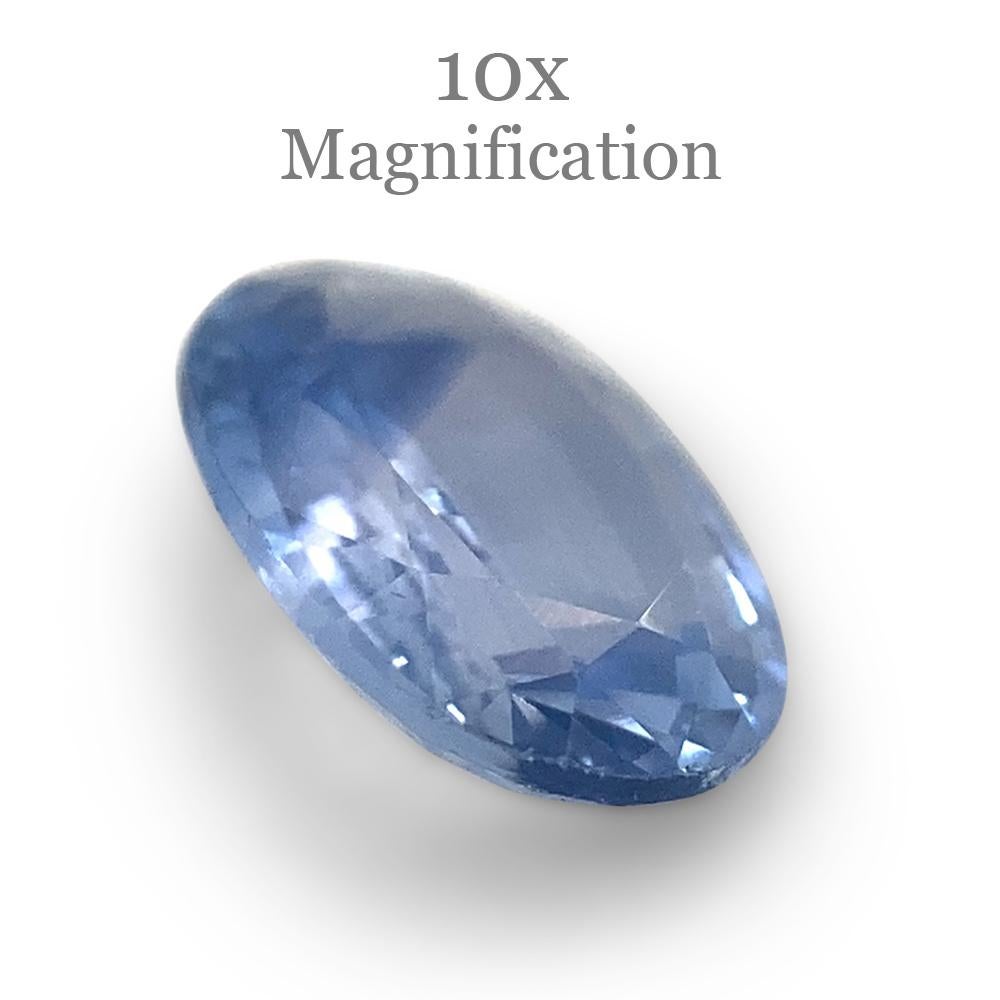 0.89ct Oval Parti Colour Sapphire from Sri Lanka Unheated For Sale 6