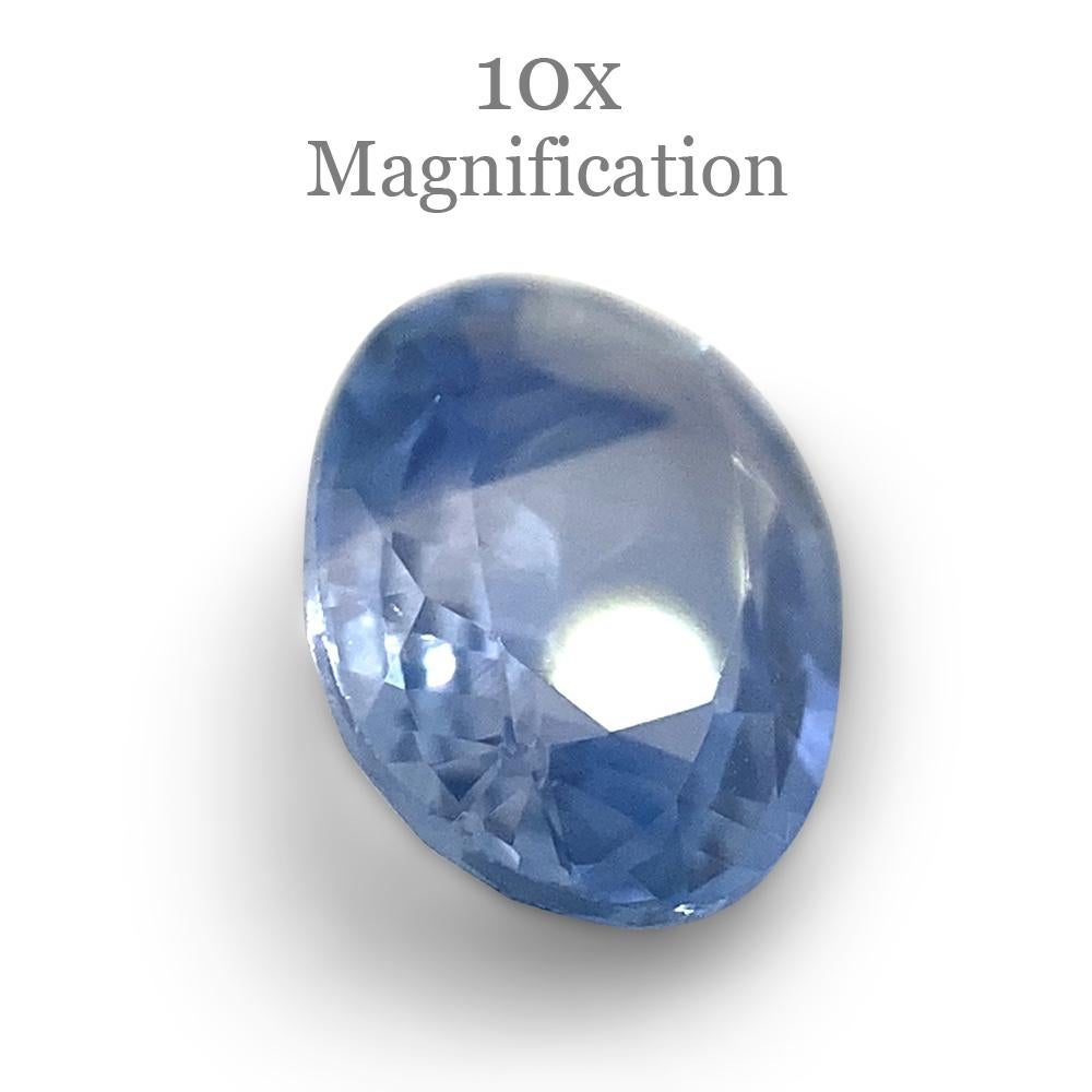 0.89ct Oval Parti Colour Sapphire from Sri Lanka Unheated For Sale 7