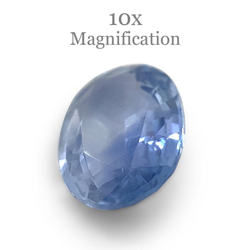 0.89ct Oval Parti Colour Sapphire from Sri Lanka Unheated For Sale 9