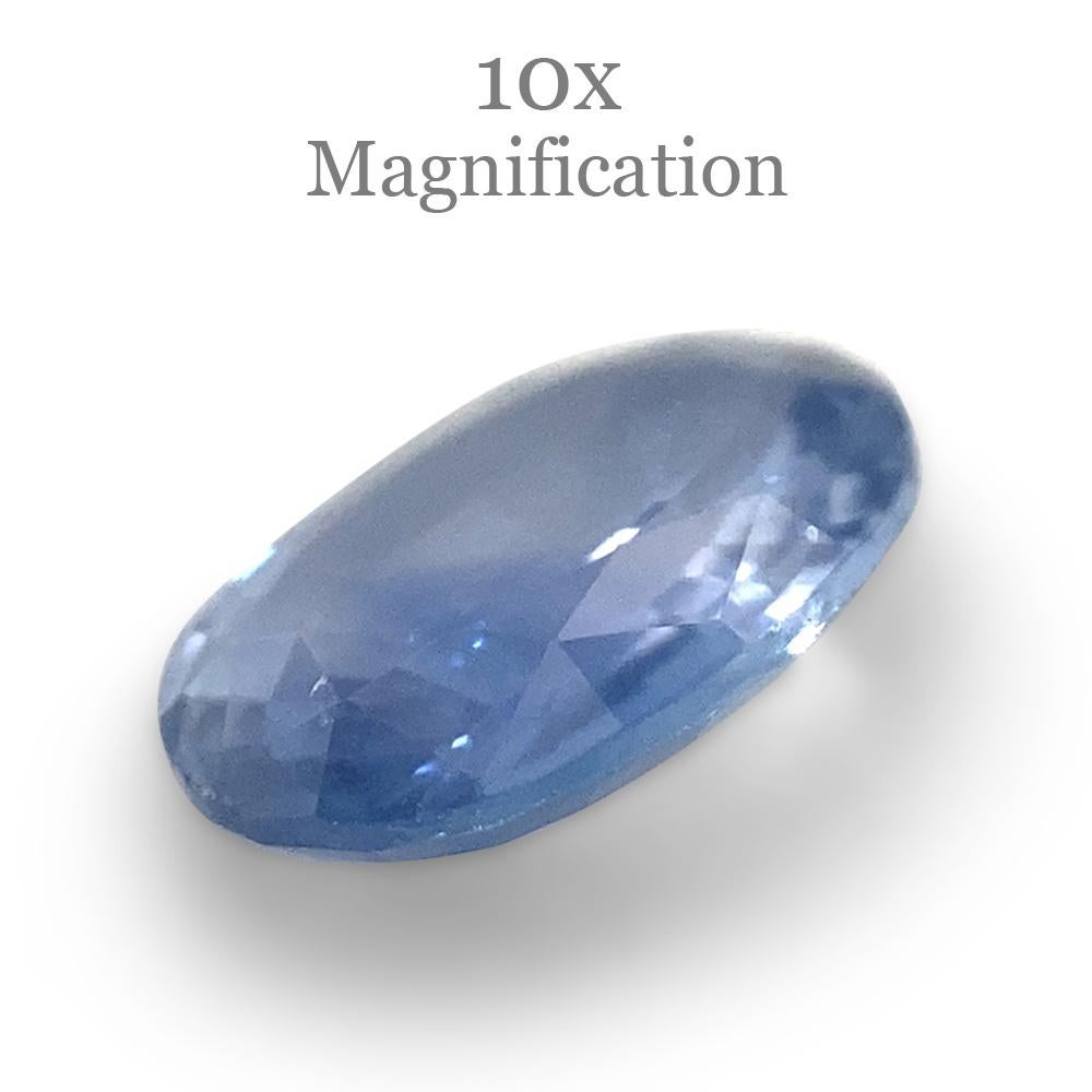 0.89ct Oval Parti Colour Sapphire from Sri Lanka Unheated For Sale 10