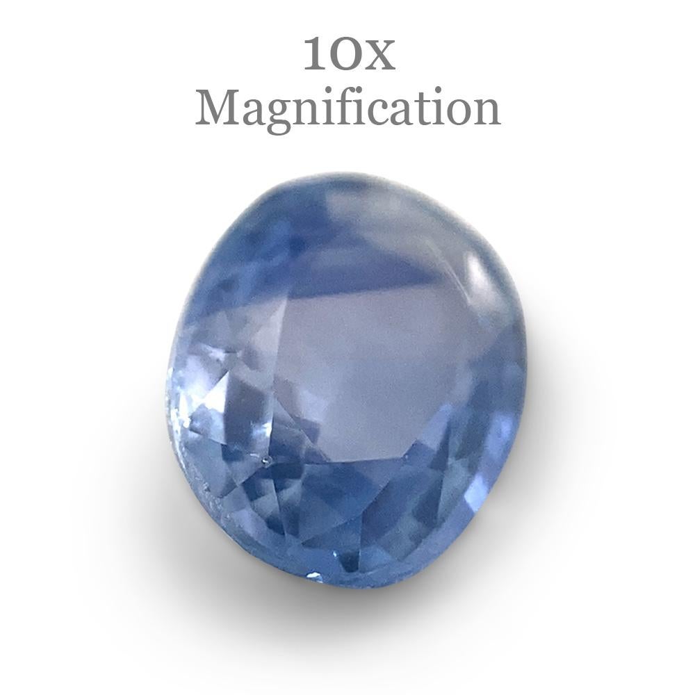 0.89ct Oval Parti Colour Sapphire from Sri Lanka Unheated For Sale 2