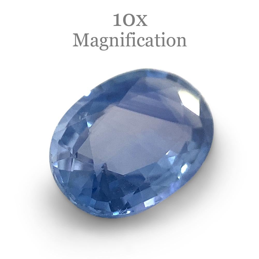 0.89ct Oval Parti Colour Sapphire from Sri Lanka Unheated For Sale 3