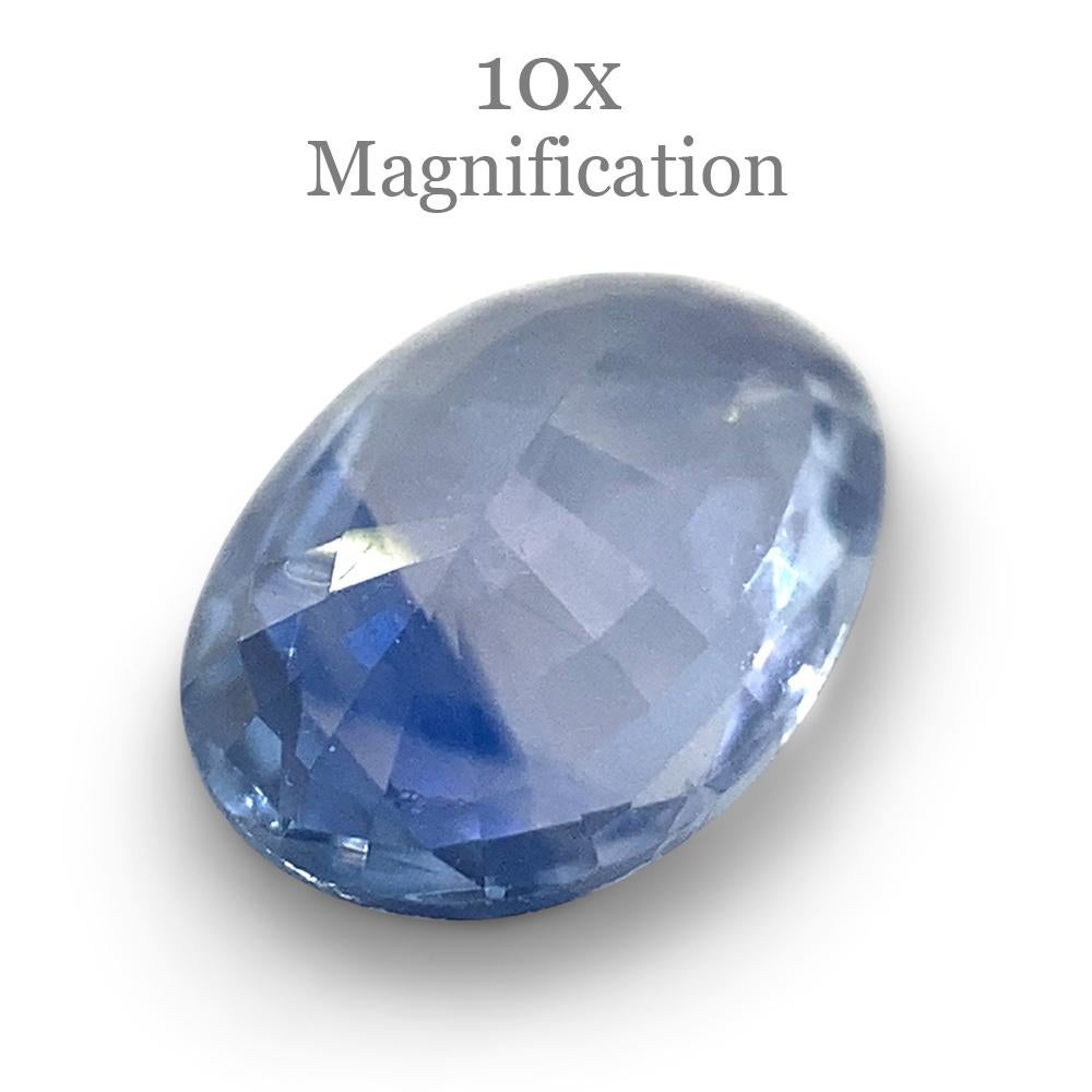 0.89ct Oval Parti Colour Sapphire from Sri Lanka Unheated For Sale 4