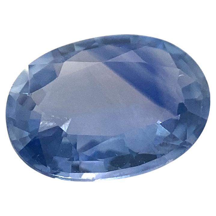 0.89ct Oval Parti Colour Sapphire from Sri Lanka Unheated For Sale