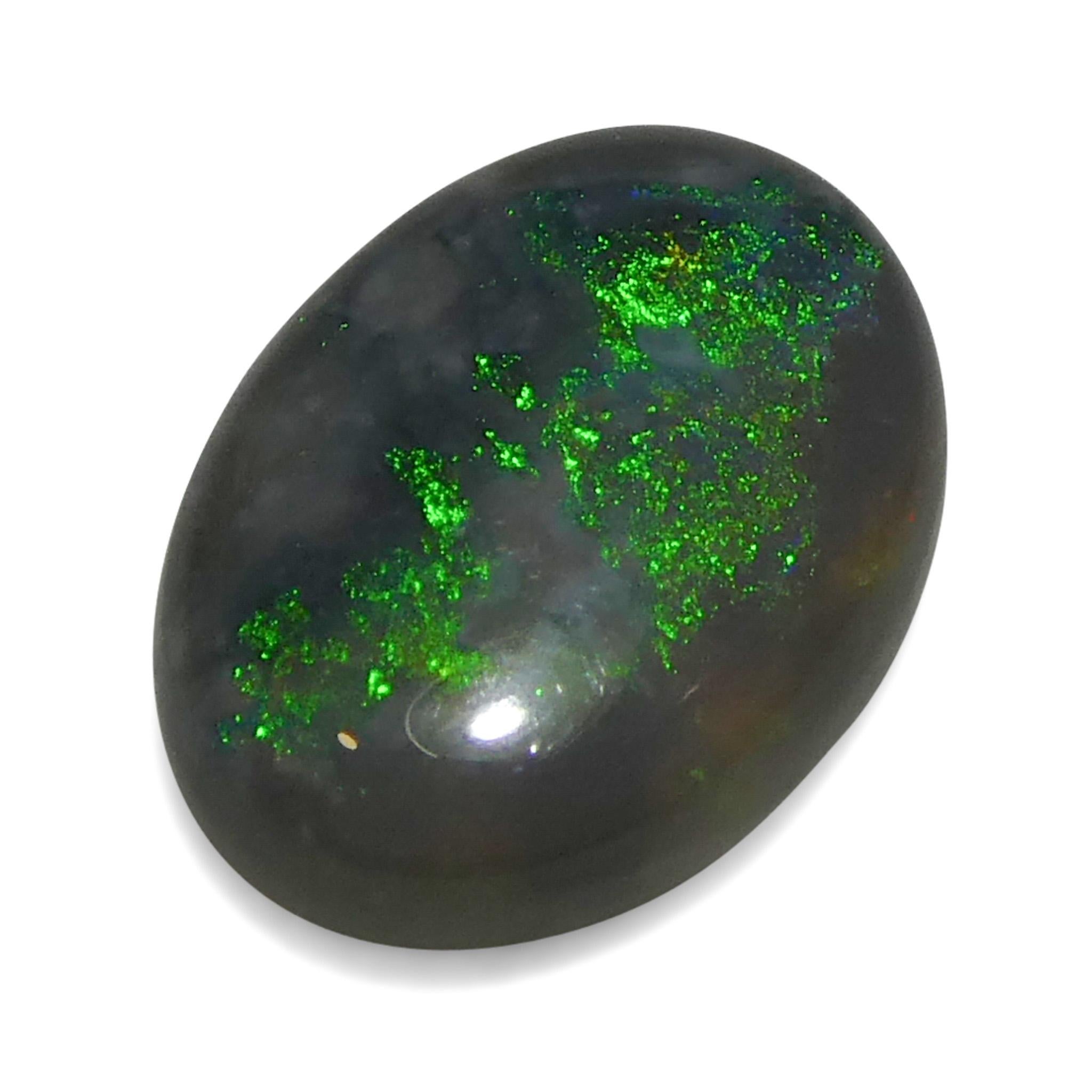 da uomo o donna 0.8ct Opale grigio ovale cabochon dall'Australia in vendita