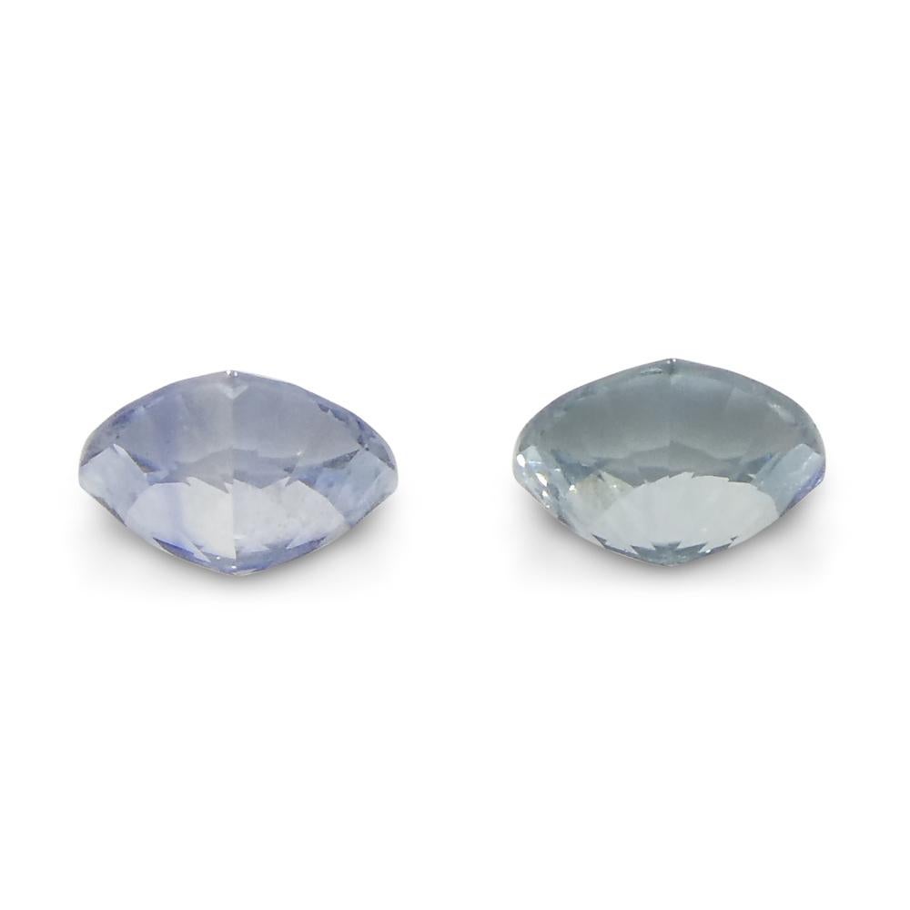 0.8ct Trillion Blue Sapphire from Sri Lanka For Sale 4