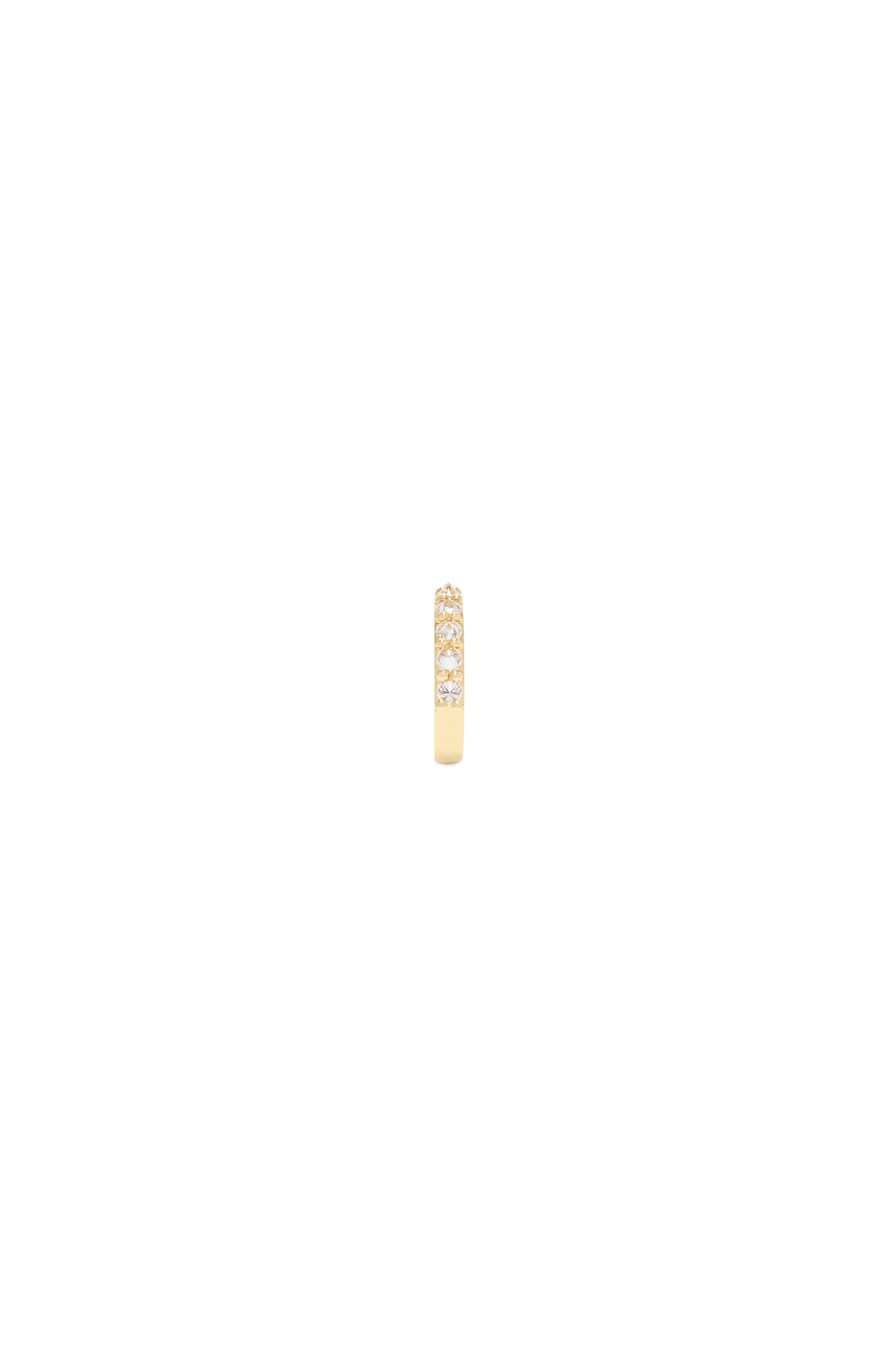 For Sale:  0.9 Carat Canadian Diamond Half Eternity Gold Ring 2