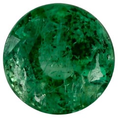 0.9 Cts Emerald Round Loose Gemstone