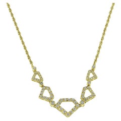 0.90 Carat Diamond Cluster Necklace