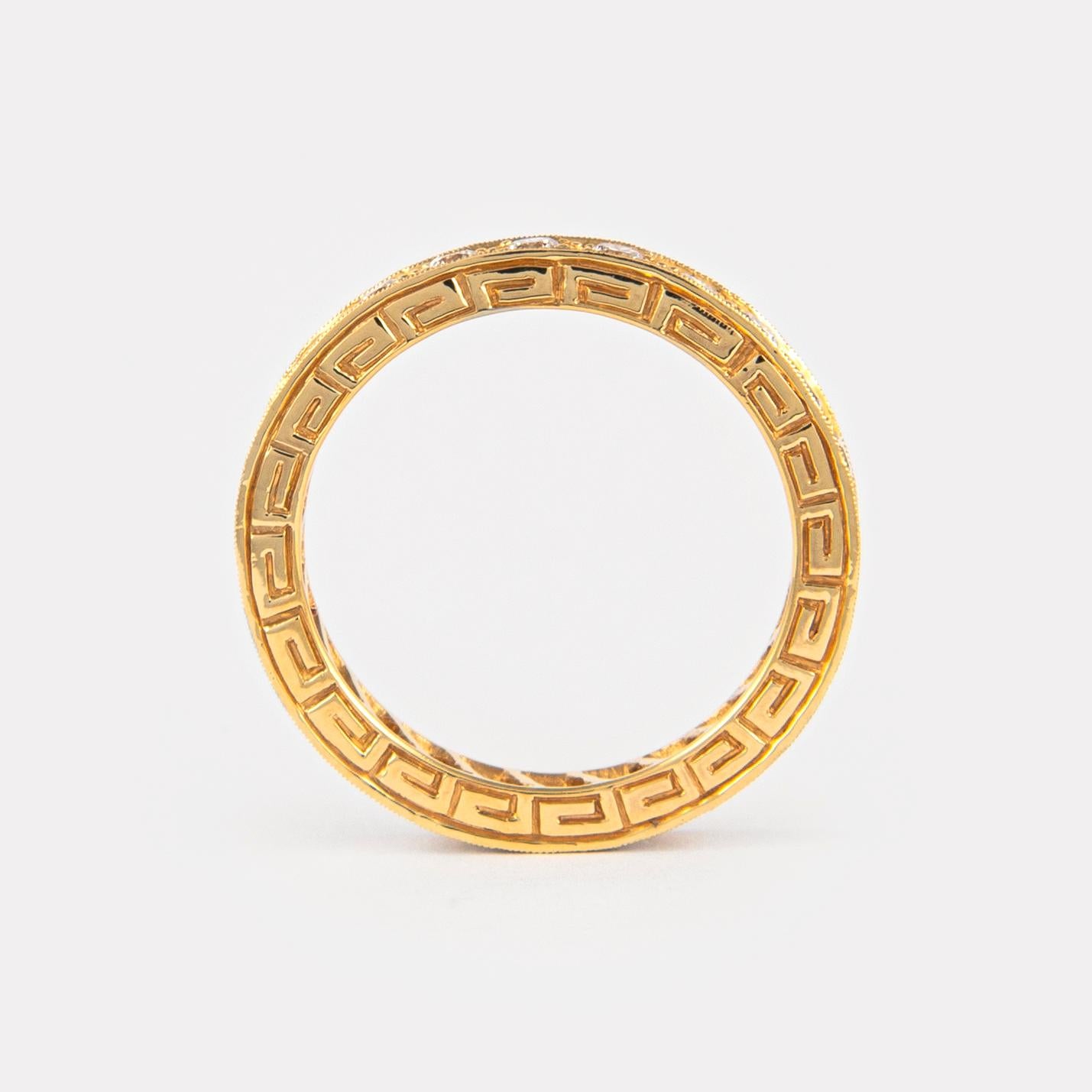 Alexander Beverly Hills Eternity-Ring aus 18 Karat Gelbgold mit 0,90 Karat Diamant (Zeitgenössisch) im Angebot