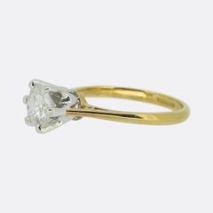 0.90 Carat Diamond Solitaire Engagement Ring