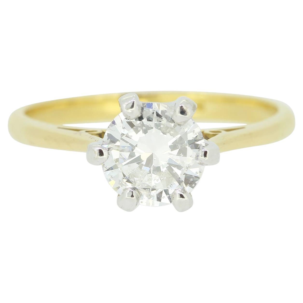 0.90 Carat Diamond Solitaire Engagement Ring