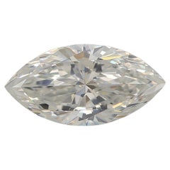 Diamant taille marquise jaune-vert faible de 0,90 carat, pureté SI2 certifié GIA