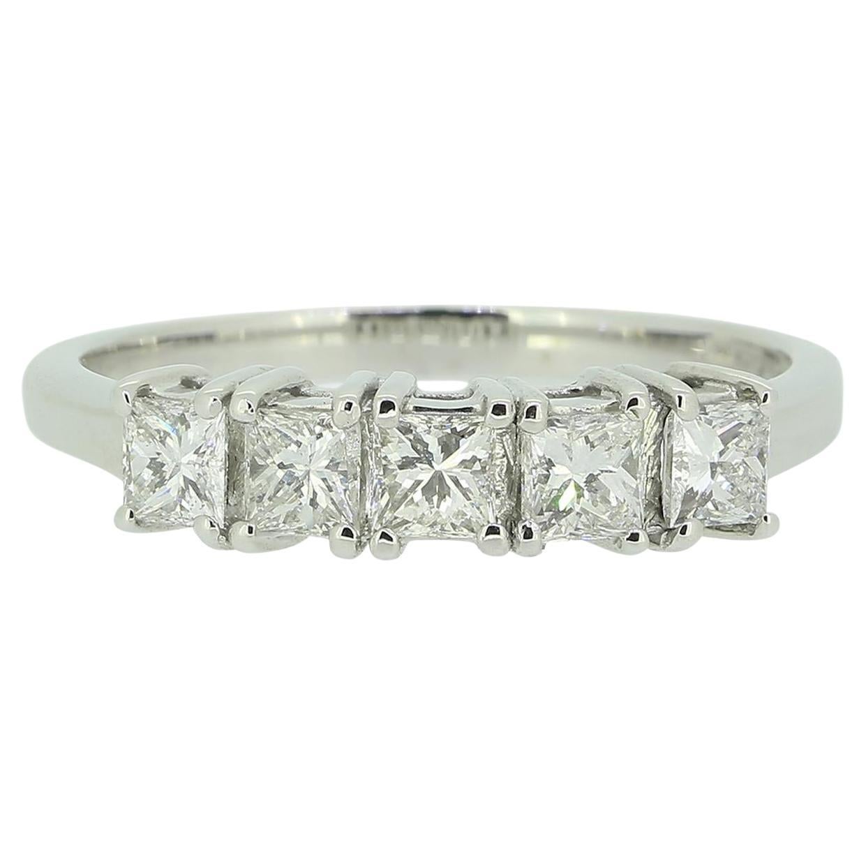 0.90 Carat Five-Stone Diamond Ring