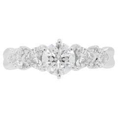 3.90 Carat Sapphire Diamond Platinum Three-Stone Engagement Ring For ...
