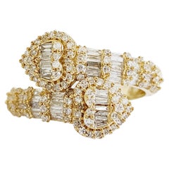 0.90 Carat Natural Diamond 14 Karat Yellow Gold Ring