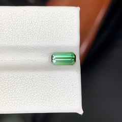 0.90 Carat Natural Loose Bi Color Tourmaline Stone Emerald Cut Afghan Gemstone