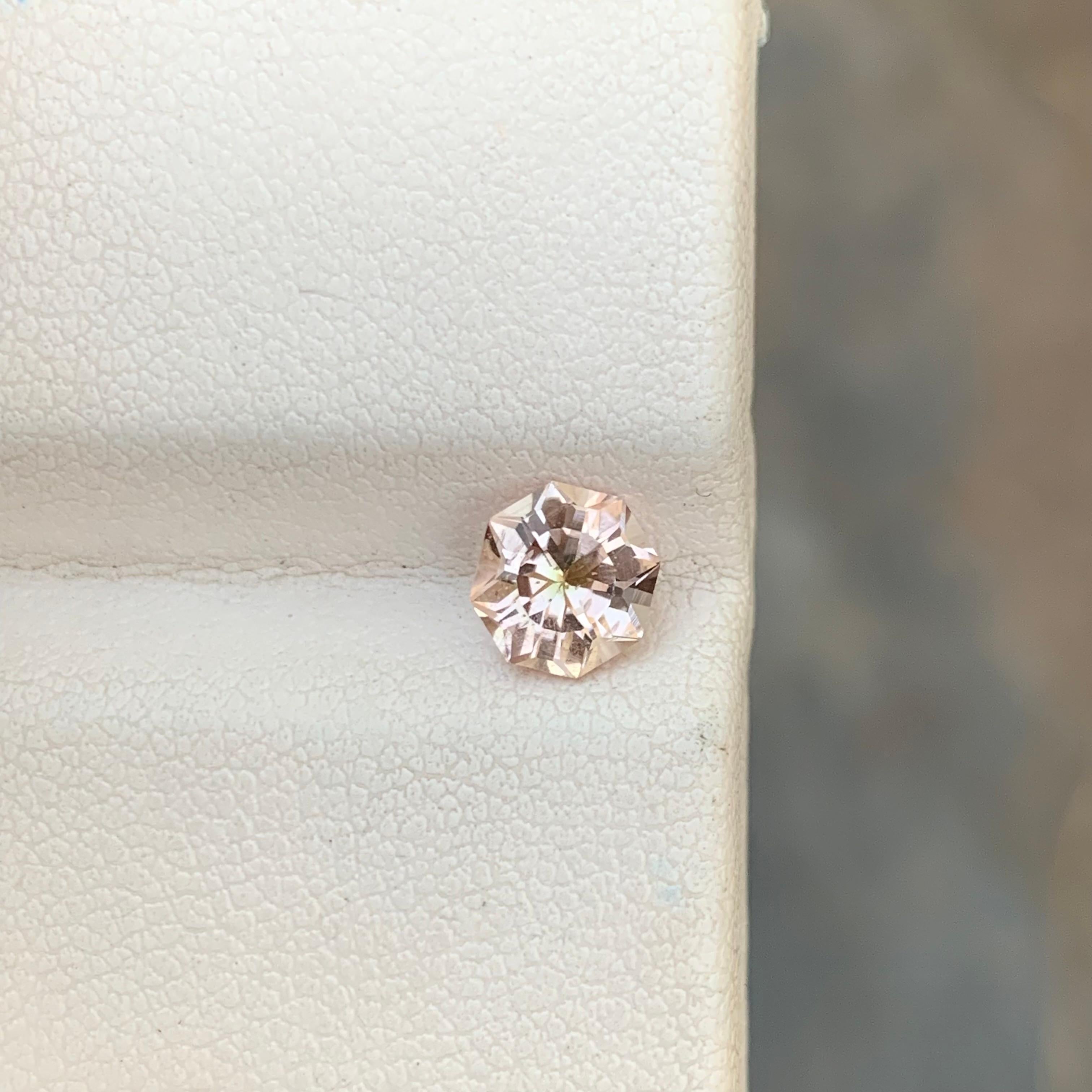 0.90 Carat Natural Loose Golden Tourmaline Octagon Shape Gem For Ring For Sale 1