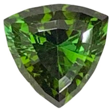 0.90 Carat Natural Loose Green Tourmaline Stone Trillion Cut Afghan Gemstone