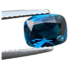 0.90 Carat Natural Loose Ink Blue Tourmaline Cushion Shape Gem For Jewellery 