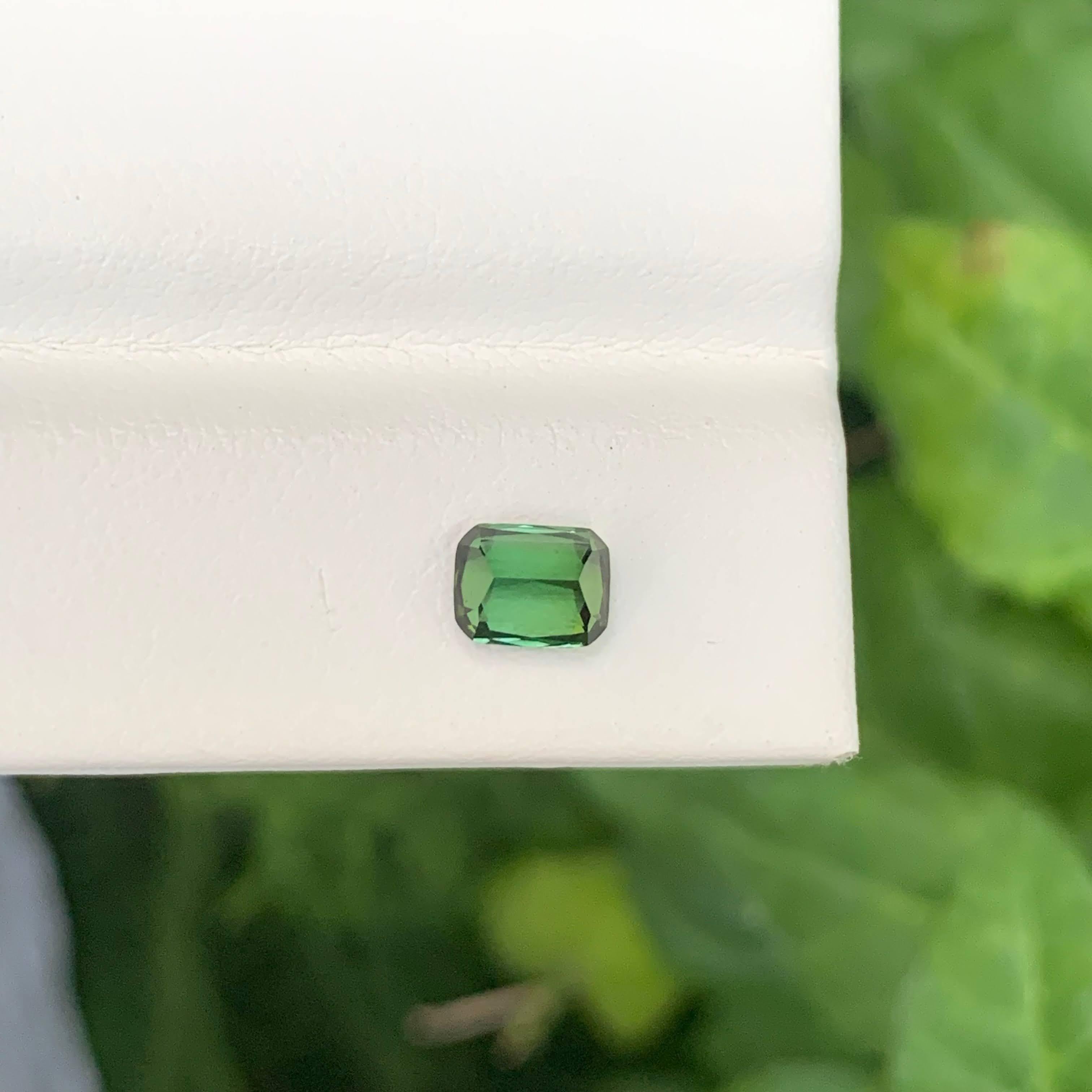 0.90 Carat Natural Loose Mint Green Tourmaline Stone Cushion Cut Afghan Gemstone (pierre précieuse afghane) en vente 3