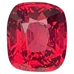 0,90 Carati Naturale Sciolto Spinello Rosso Neon Pietra Gemma Burmese Taglio Cuscino