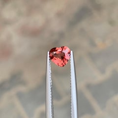 0.90 Carat Natural Loose Peach Pink Spinel Heart Shape Gemstone