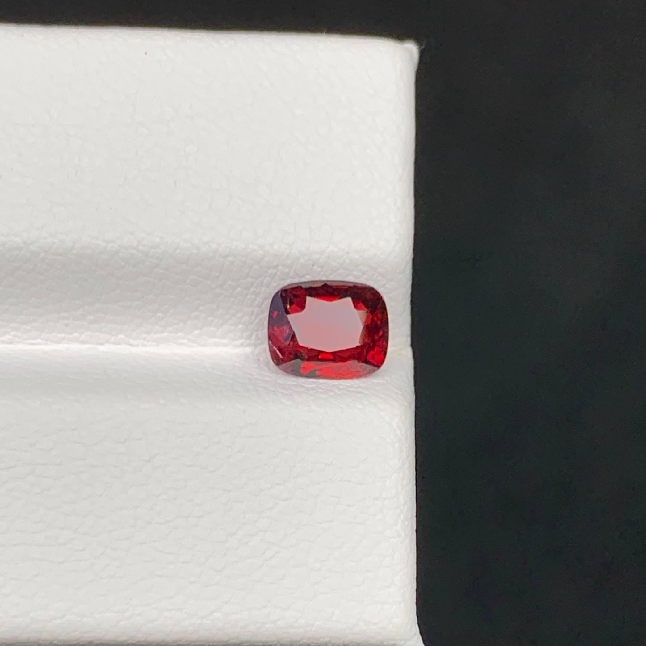 Weight 0.90 carat 
Dimensions 6.7x5.5x3.0 mm
Treatment None 
Origin Burmese 
Clarity VVS 
Cut Cushion




This 0.90 Carat Natural Loose Red Spinel showcases a vivid, fiery red color in a beautifully crafted cushion cut, offering both brilliance and