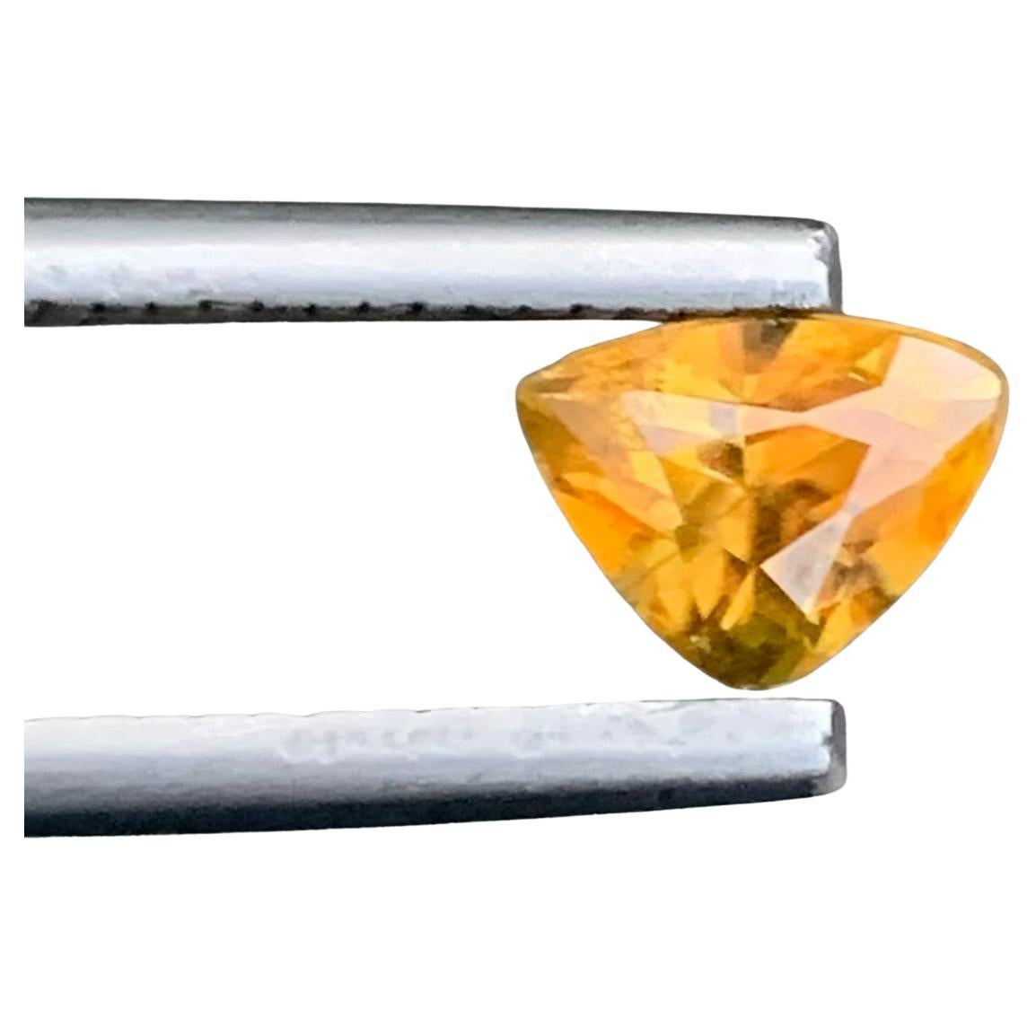 0.90 Carat Natural Loose Titanite Trillion Shape Gem For Jewellery