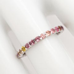 0.90 Carats Mix Colors Sapphire Ring