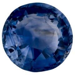 0.90 carati di zaffiro blu rotondo sfuso